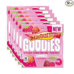 STARBURST GOODIES FaveREDS Plant-Based Fruit Gummy Candy, 1.8 Oz Bag