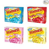 Starburst Gelatin variety pack, 4 flavor Lemon, Blue Raspberry, All pink Strawberry, and cherry (3.89 OZ each)