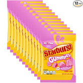 STARBURST Gummies All Pink Gummy Candy, 5 oz Bag, Pink Snacks, Individually Wrapped Candy Bag (Pack of 12)