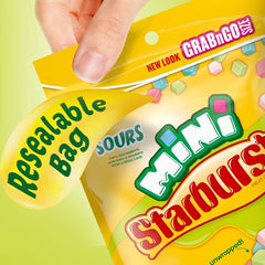 STARBURST Fruit Chews Candy - Minis Sours, 8oz (Pack of 8) - Delicious Mini Candy, Sour Candy Bulk