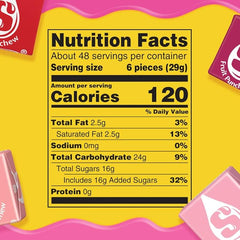 STARBURST Fruit Chews Candy - FaveREDS STARBURST Candy Bulk Individually Wrapped, Party Size Bag, 50 oz, Pack of 1