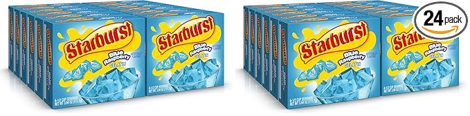 Starburst Gelatin – Blue Raspberry, 3.91 Ounce Box (Pack of 24)