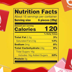 STARBURST Chewy Candy, Sharing Size, Individually Wrapped Fruit Chews Candy, 15.6 oz Resealable Bag (Pack of 2)