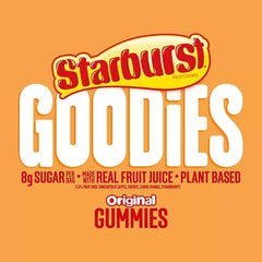 STARBURST GOODIES Original Low Sugar Plant-Based Fruit Gummy Candy, 1.8 Oz Bags (Pack of 12)