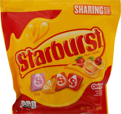 STARBURST Chewy Candy, Sharing Size, Individually Wrapped Fruit Chews Candy, 15.6 oz Resealable Bag (Pack of 2)